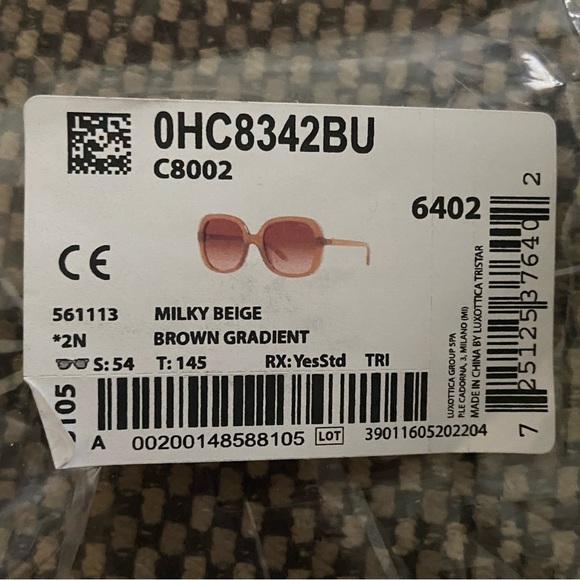 COACH Wildflower Milky Beige Sunglasses (discontinued) - Picture 6 of 8